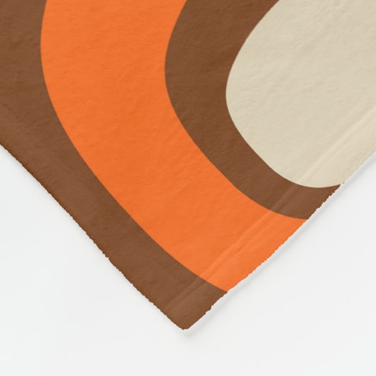 Mid-Century modern Abstract patroon Fleece Deken (Hoek)