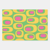 Mid Century Modern Abstract Patroon Inpakpapier Vel (Voorkant 2)