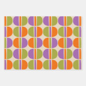 Mid Century Modern Abstract Patroon Inpakpapier Vel (Voorkant)