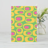 Mid-Century modern Abstract patroon Kaart (Staand voorkant)
