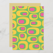 Mid-Century modern Abstract patroon Kaart (Voorkant / Achterkant)