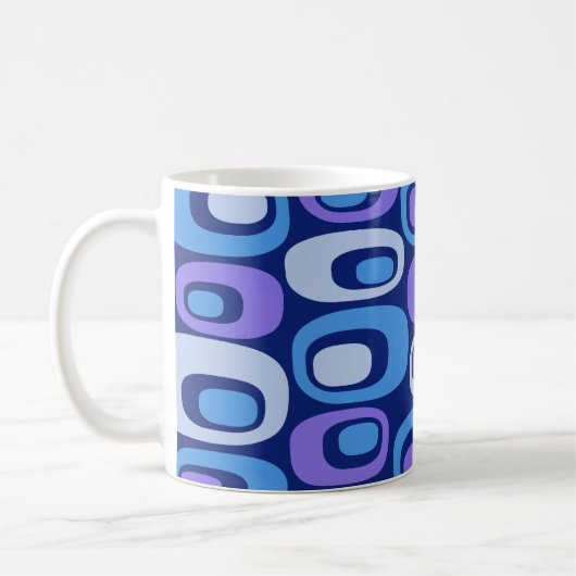 Mid-Century modern Abstract patroon Koffiemok (Links)