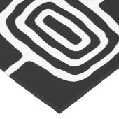 Mid Century Modern Abstract Patroon Korte Tafelloper (Hoek)