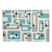 Mid Century Modern Abstract Patroon Kussensloop (Voorkant-Links)