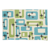 Mid Century Modern Abstract Patroon Kussensloop (Voorkant-Links)