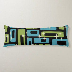 Mid Century Modern Abstract Patroon Lichaamskussen
