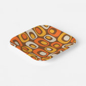 Mid-Century modern Abstract patroon Papieren Bordje (Gebogen)