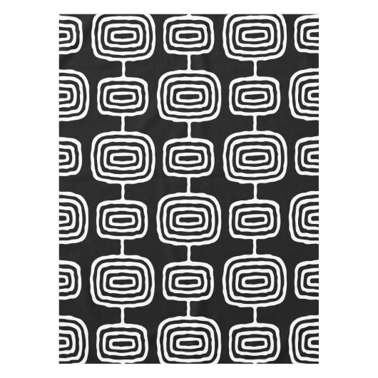 Mid Century Modern Abstract Patroon Tafelkleed (Voorkant)