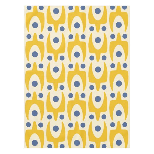 Mid Century Modern Abstract Patroon Tafelkleed (Voorkant)