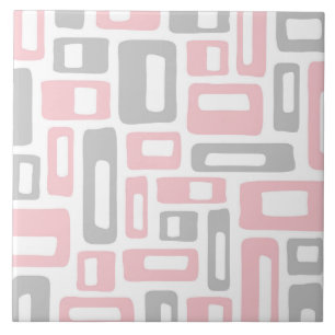 Mid Century Modern Abstract Patroon Tegeltje