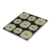 Mid Century Modern Abstract Patroon Tegeltje (Zijkant)