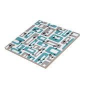 Mid Century Modern Abstract Patroon Tegeltje (Zijkant)