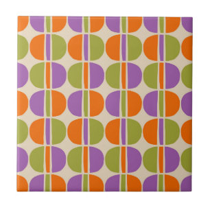 Mid Century Modern Abstract Patroon Tegeltje