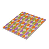 Mid Century Modern Abstract Patroon Tegeltje (Zijkant)