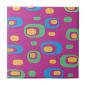 Mid-Century modern Abstract patroon Tegeltje (Voorkant)