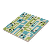 Mid Century Modern Abstract Patroon Tegeltje (Zijkant)