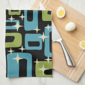 Mid Century Modern Abstract Patroon Theedoek (Quarter Fold)