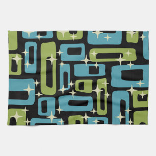 Mid Century Modern Abstract Patroon Theedoek