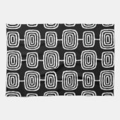 Mid Century Modern Abstract Patroon Theedoek (Horizontaal)