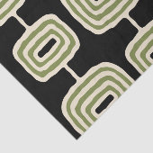 Mid Century Modern Abstract Patroon Tissuepapier (Detail)