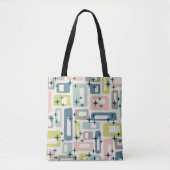Mid-Century modern Abstract patroon Tote Bag (Voorkant)