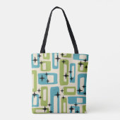 Mid Century Modern Abstract Patroon Tote Bag (Achterkant)