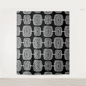 Mid Century Modern Abstract Patroon Wandkleed (Voorkant)