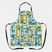 Mid Century Modern Abstract Pattern Schort (Voorkant)