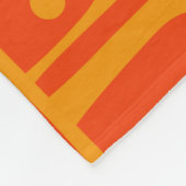 Mid Century Modern Abstract Piquet Patronen Sinaas Fleece Deken (Hoek)