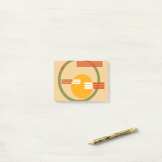 Mid-Century Modern Abstract Post-it® Notes (Op bureau)