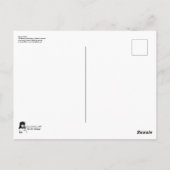 Mid-Century Modern Abstract 'Santa, Baby!' Briefkaart (Achterkant)