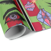 Mid-Century Modern Abstract 'Santa, Baby!' Cadeaupapier (Rol Hoek)