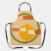 Mid-Century Modern Abstract Schort (Voorkant)