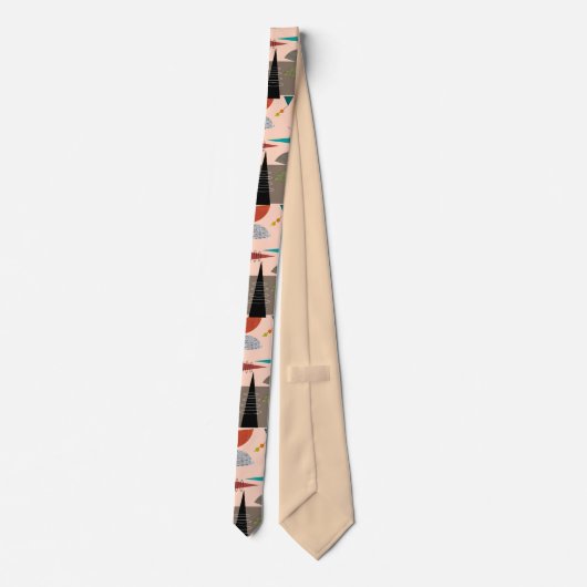 Mid-Century Modern Abstract Stropdas (Achterkant)