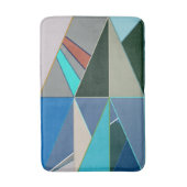 Mid-Century Modern Abstract, Turquoise & Neutrals Badmat (Voorkant Verticaal)