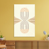Mid-Century Modern Abstract Wall Art Canvas Afdruk (Insitu (Woonkamer))