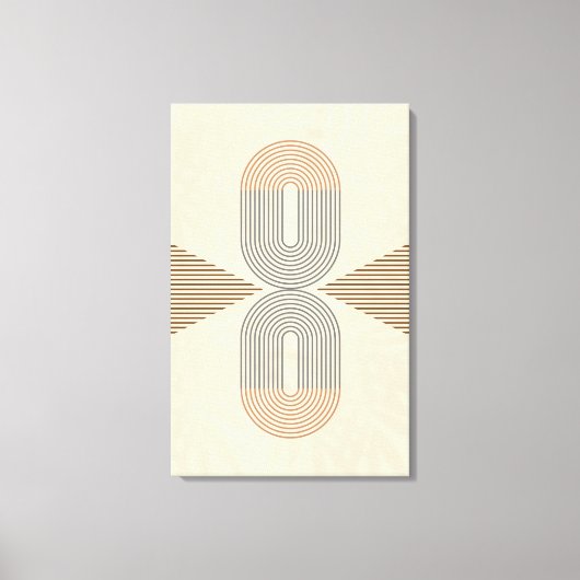 Mid-Century Modern Abstract Wall Art  Canvas Afdruk (Voorkant)