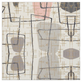Mid Century Modern Abstracte fabric Stof