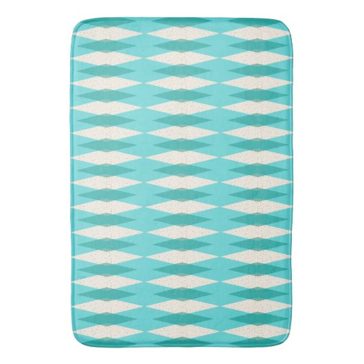 Mid Century Modern Argyle Bath Mat (Voorkant Verticaal)