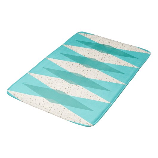 Mid Century Modern Argyle Bath Mat (Gekanteld)