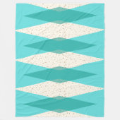 Mid Century Modern Argyle Fleece Blanket (Voorkant)