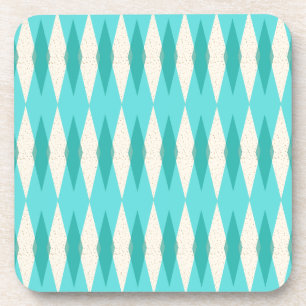 Mid Century Modern Argyle Hard Plastic Onderzetter