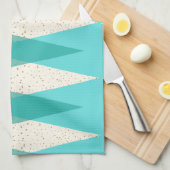 Mid Century Modern Argyle Kitchen Towel Theedoek (Quarter Fold)