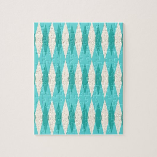 Mid Century Modern Argyle Puzzle Legpuzzel (Verticaal)