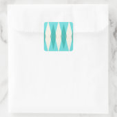 Mid Century Modern Argyle Square Stickers (Tas)