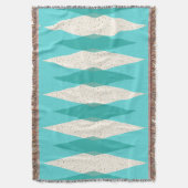 Mid Century Modern Argyle Throw Blanket Deken (Voorkant Verticaal)