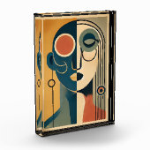 Mid Century Modern Art Abstract non-conforming Fotoblokken (Links)