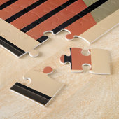 Mid Century Modern Art Abstract non-conforming Legpuzzel (Zijkant)