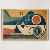 Mid Century Modern Art Abstract non-conforming Legpuzzel (Horizontaal)