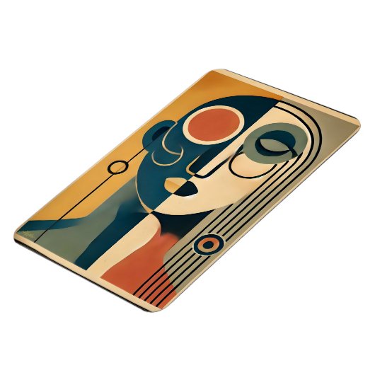 Mid Century Modern Art Abstract non-conforming Magneet (Linkerzijde)